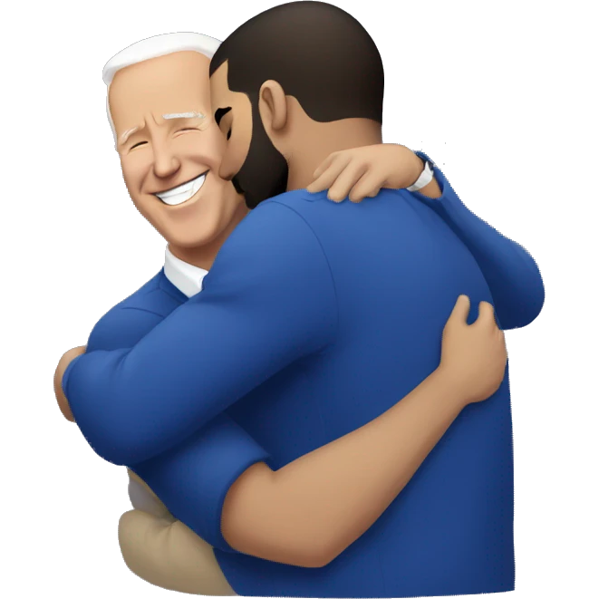 Drake hugging joe biden emoji