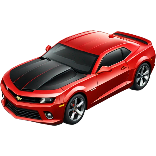 Red and black Camaro ss  emoji