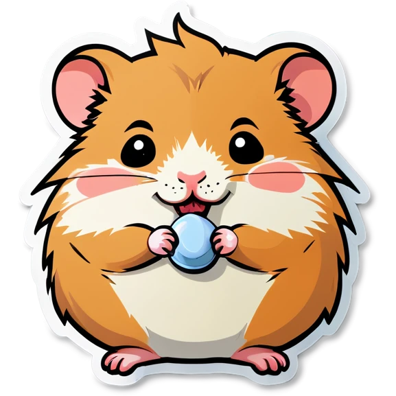 Crying hamster emoji