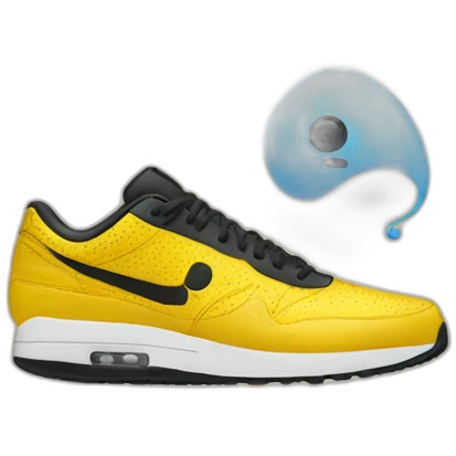 music coming out a nike shoe emoji
