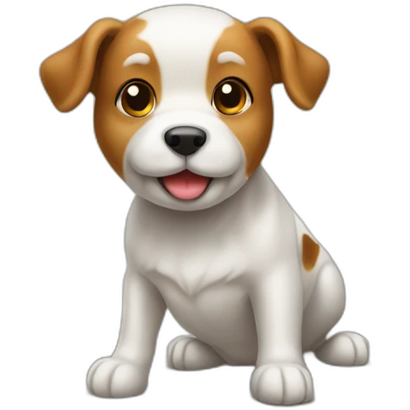 Chien sur vache emoji