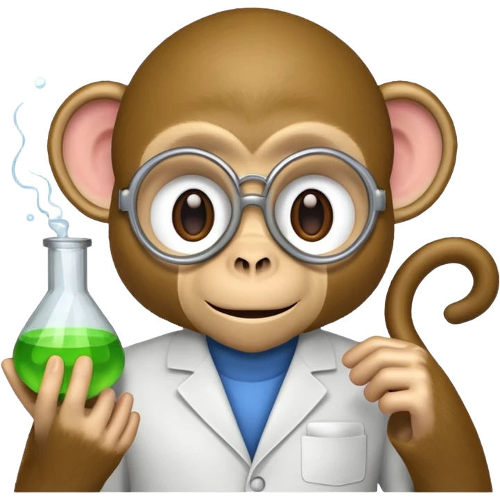 scienist monkey emoji