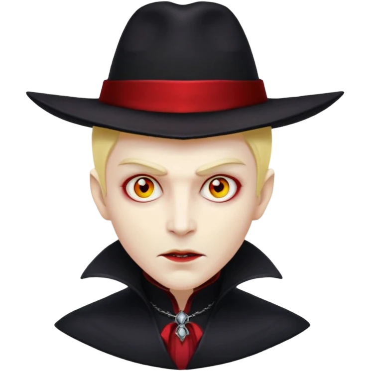 vampire with yellow hat  emoji