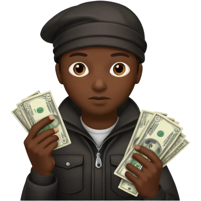 robber with a wad of money emoji