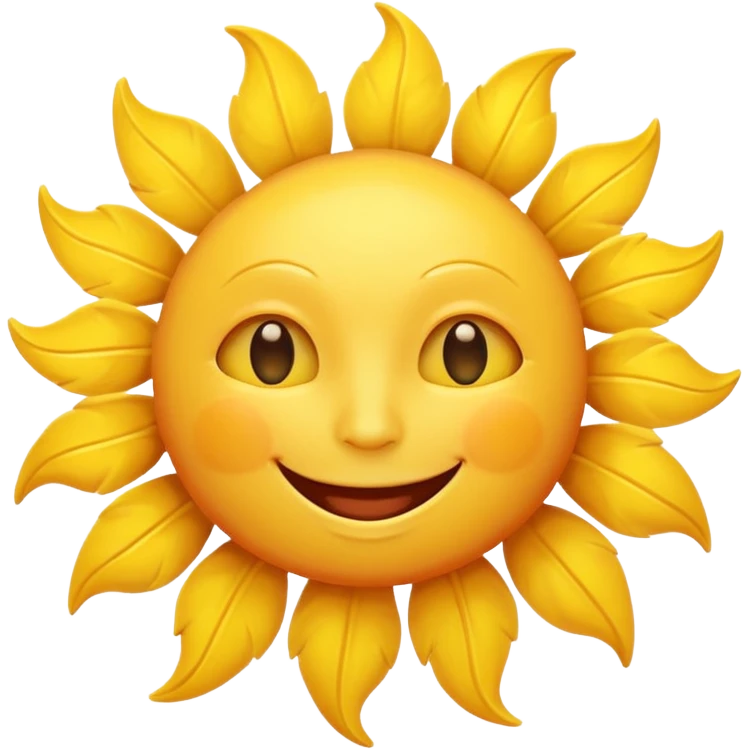 smiling sun emoji emoji