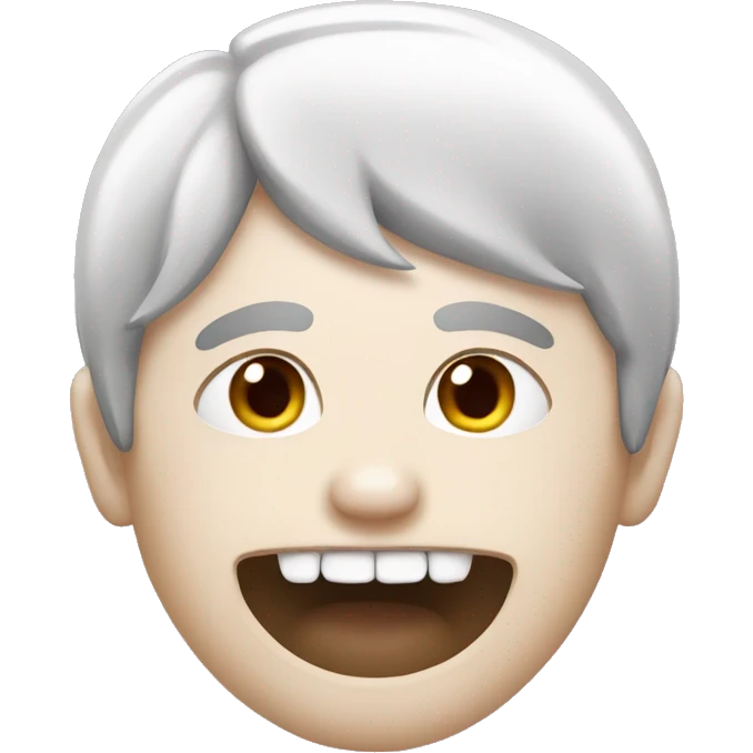 Human with bunny teeth emoji