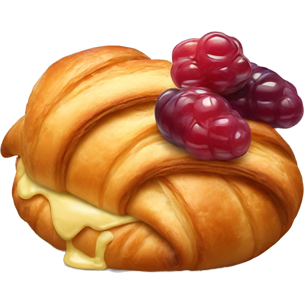croissant with butter and jelly emoji