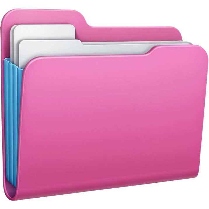 Carpeta rosa claro emoji