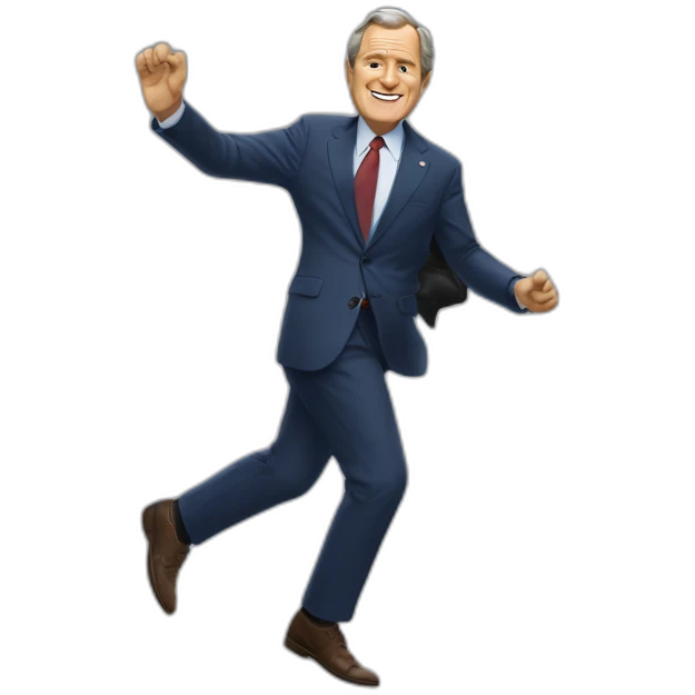 george Bush getting a shoe thrown at him emoji