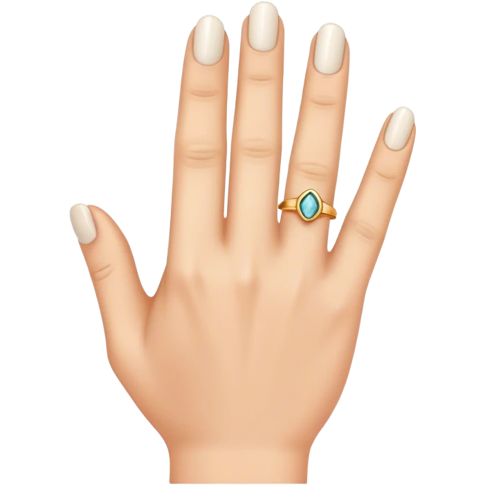 Finger with a ring on  emoji