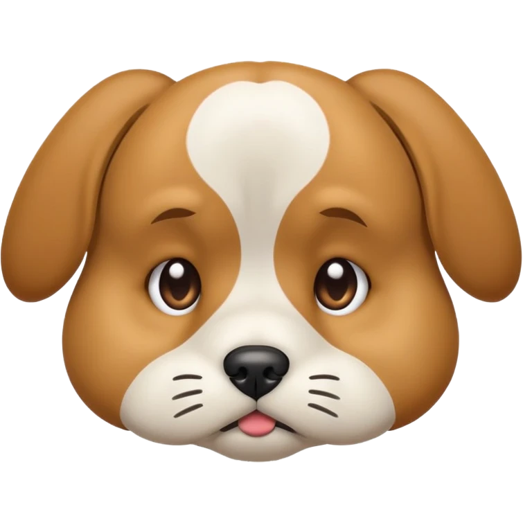 pouting dog emoji