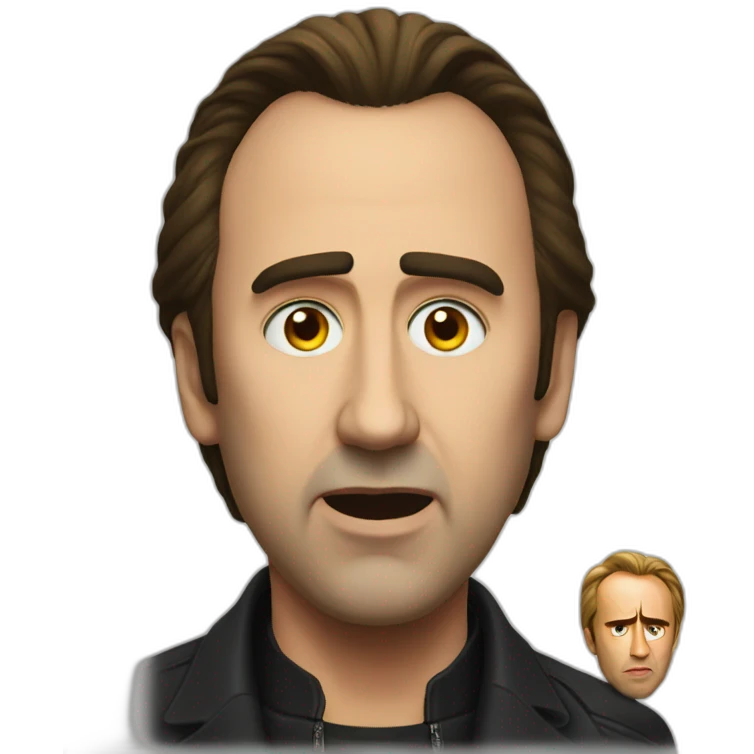 an evil nicolas cage emoji