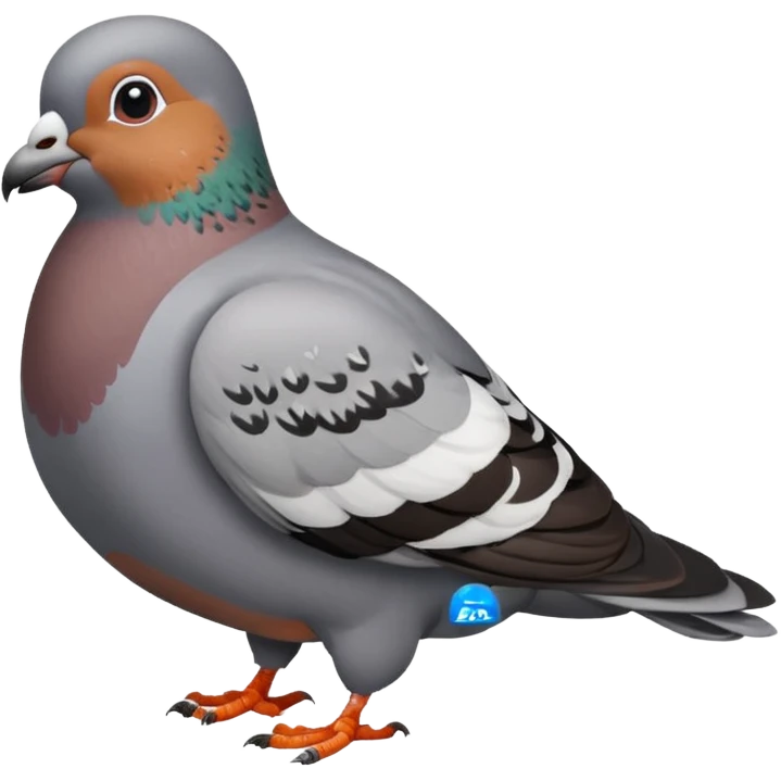 Pigeon wants to eat some grains emoji