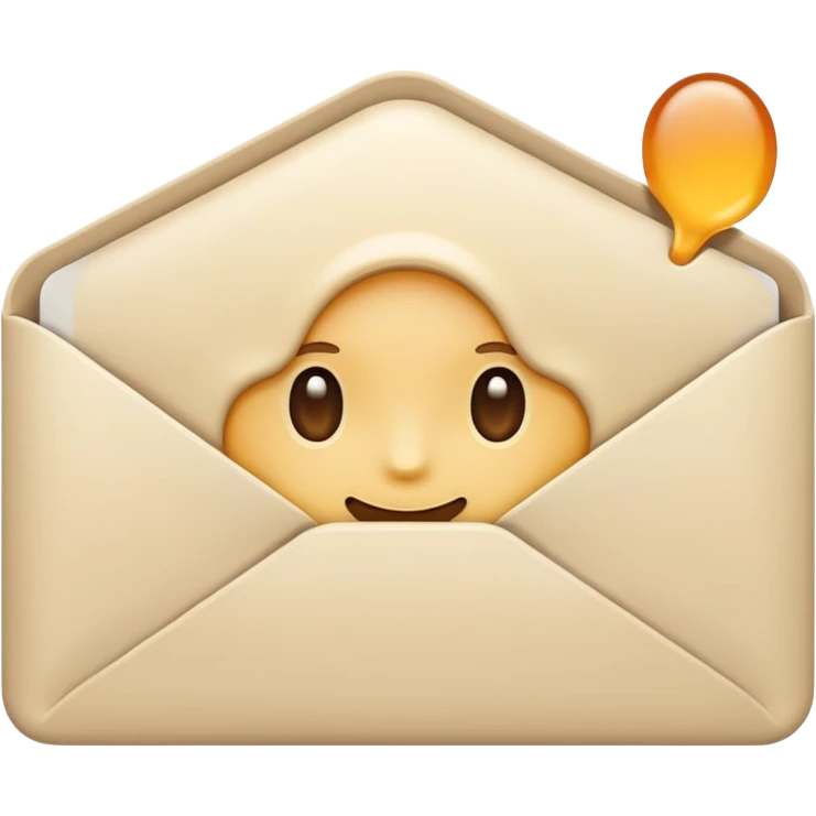 Letter color pale beige creamy emoji