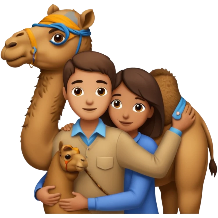 Camel hug emoji