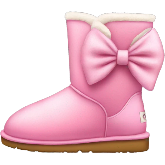 pink uggs with bow emoji