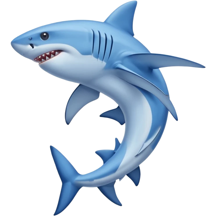 Shark emoji with two legs and blue Nike shoes on his feet emoji