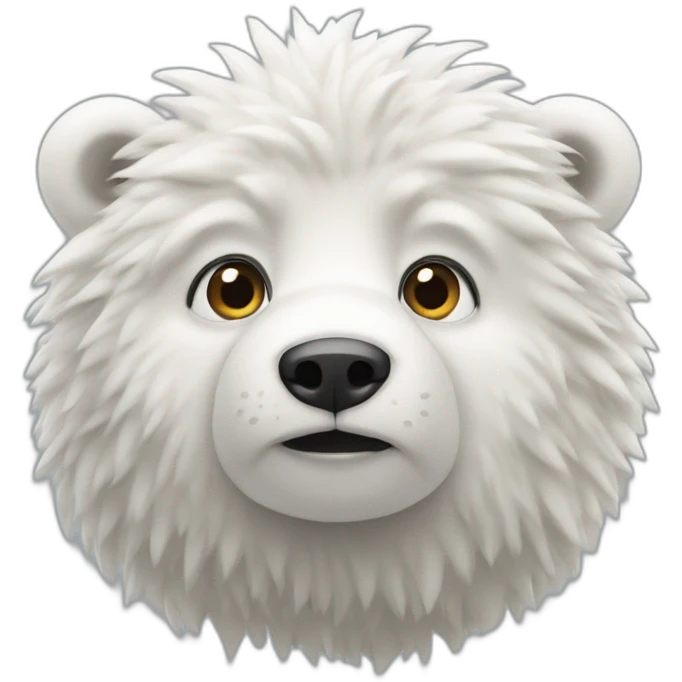 Un ourse polaire emoji
