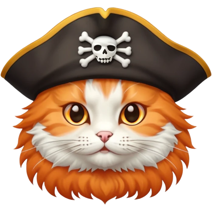 KUCING PAKAI TOPI BAJAK LAUT emoji