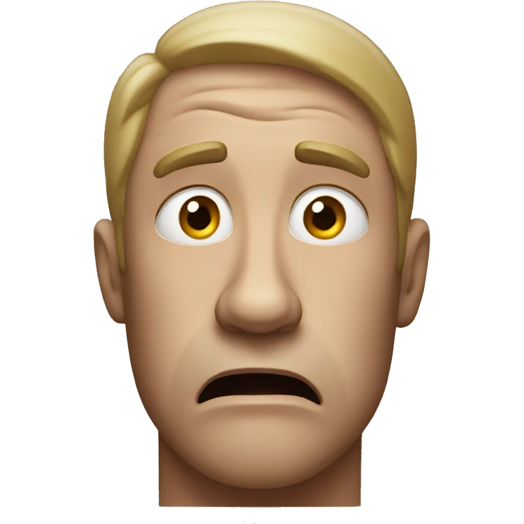 scared man emoji