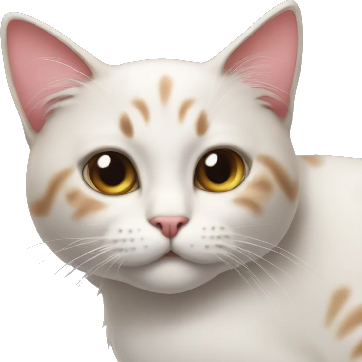 Cat wearing a bow emoji
