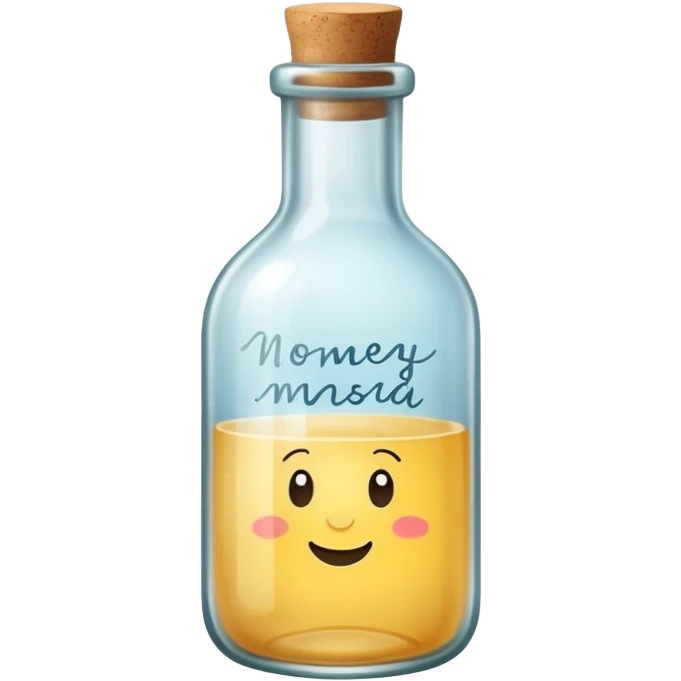 Cute Message on a bottle emoji