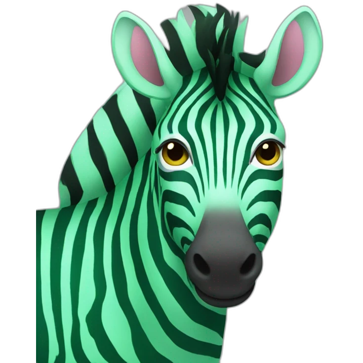 green zebra emoji