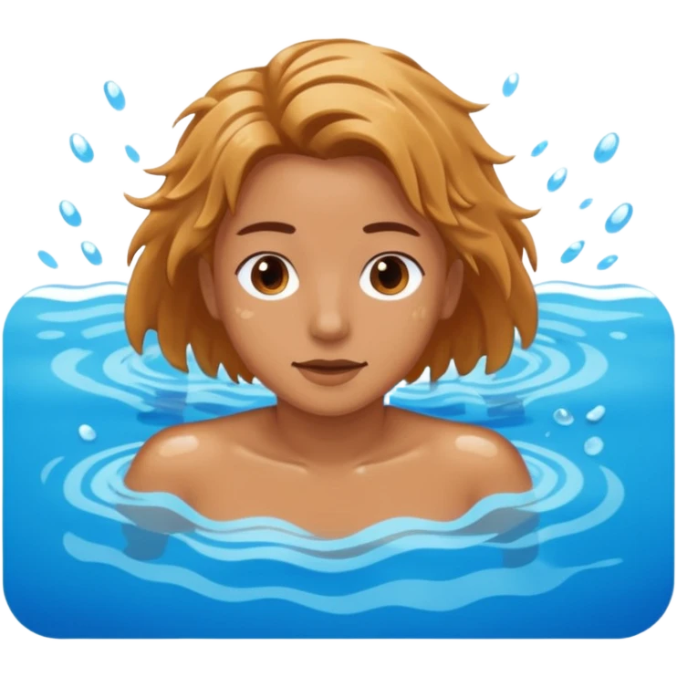 swimming laps in a pool  emoji