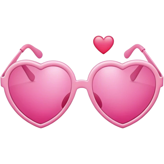 pink heart shaped sunglasses  emoji