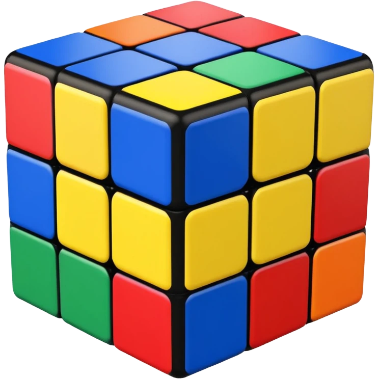 a 3×3 rubik's cube emoji