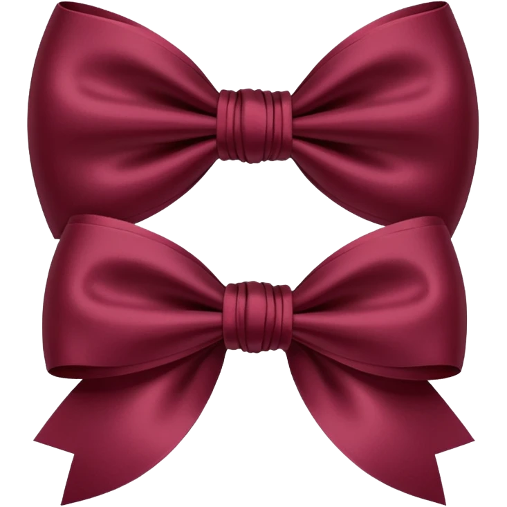 Double Bow Bordeaux  emoji