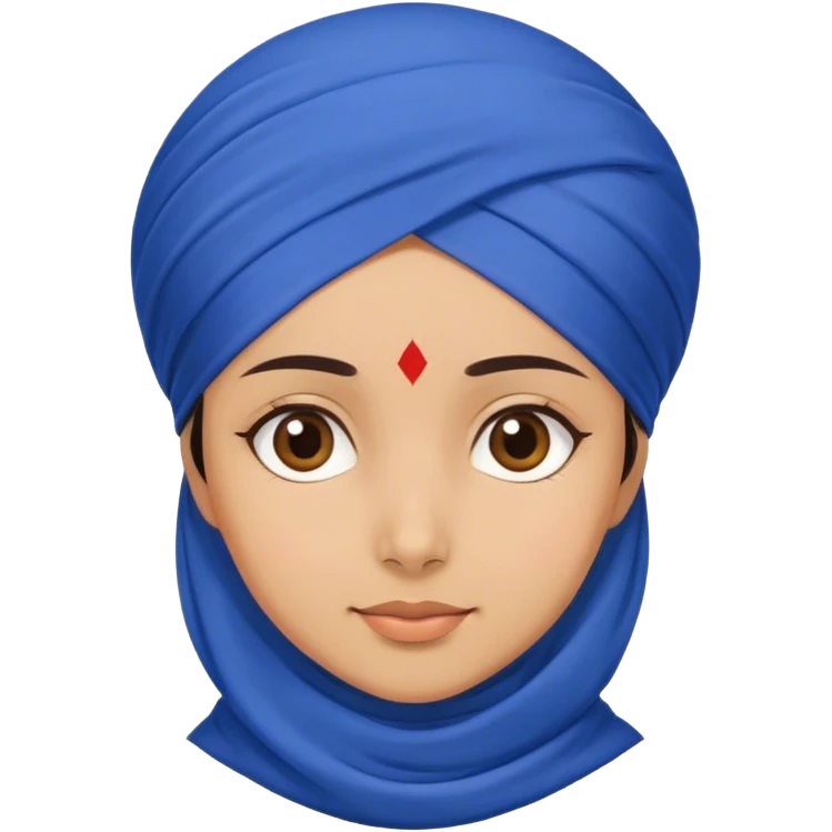 Girl in Sikh patka emoji