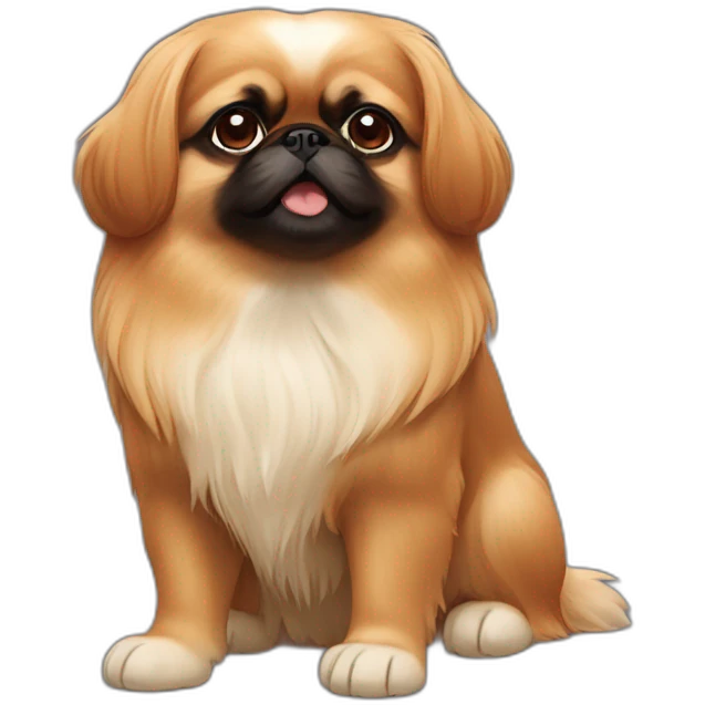 Pekingese redhead emoji