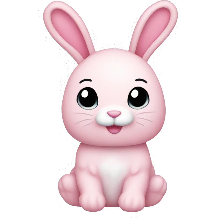 light pink bunny plushie emoji