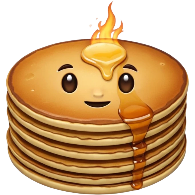 burned pancake emoji