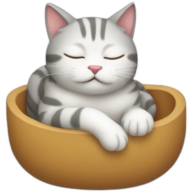sleepy-cat emoji