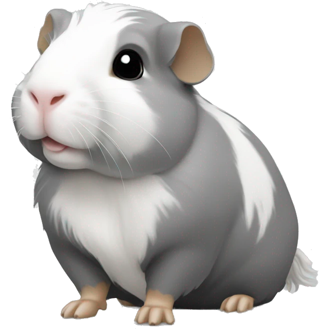 Guineapig white and grey emoji