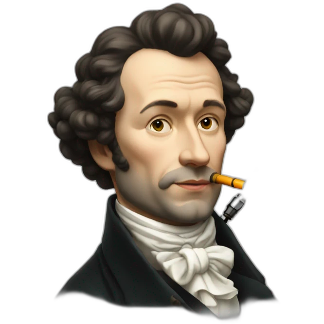 pushkin vaping emoji