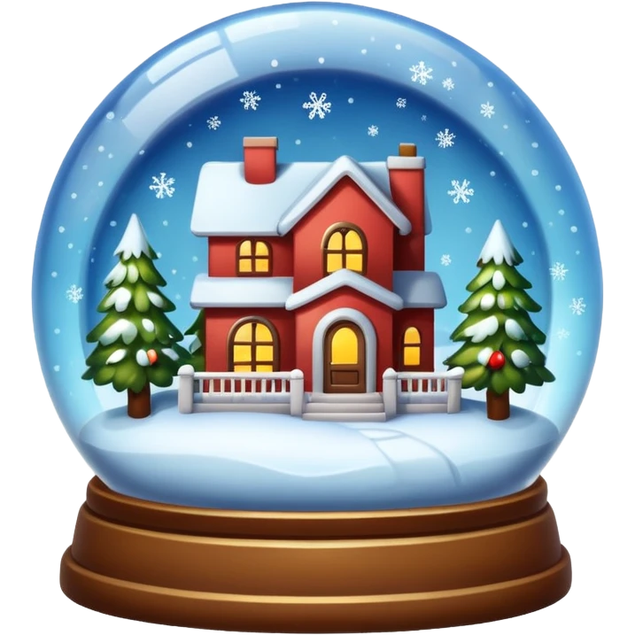 house in snow globe emoji
