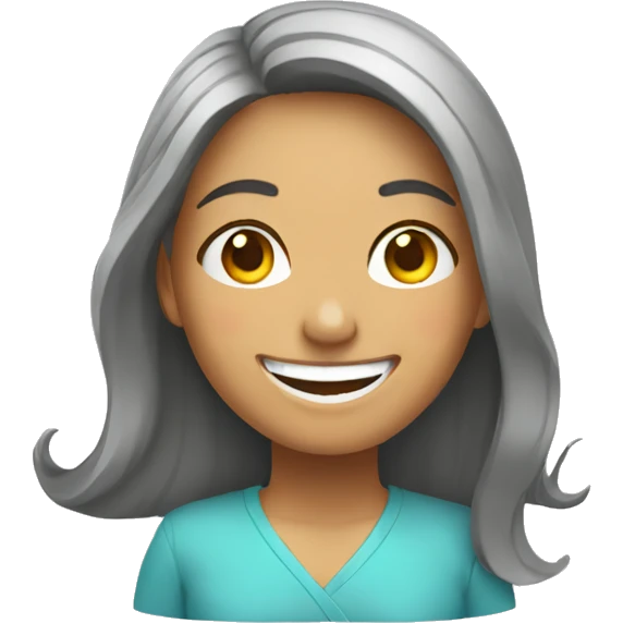mujer sonriendo emoji