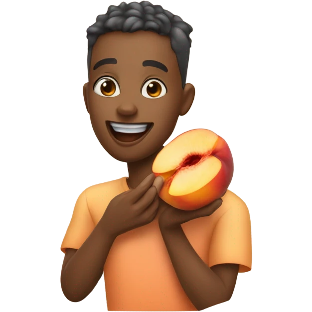 Eating peach  emoji
