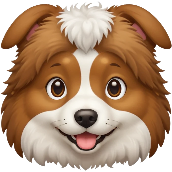 A DOG WITH A GON emoji