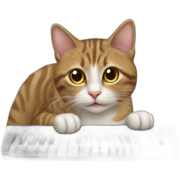 cat on keyboard emoji