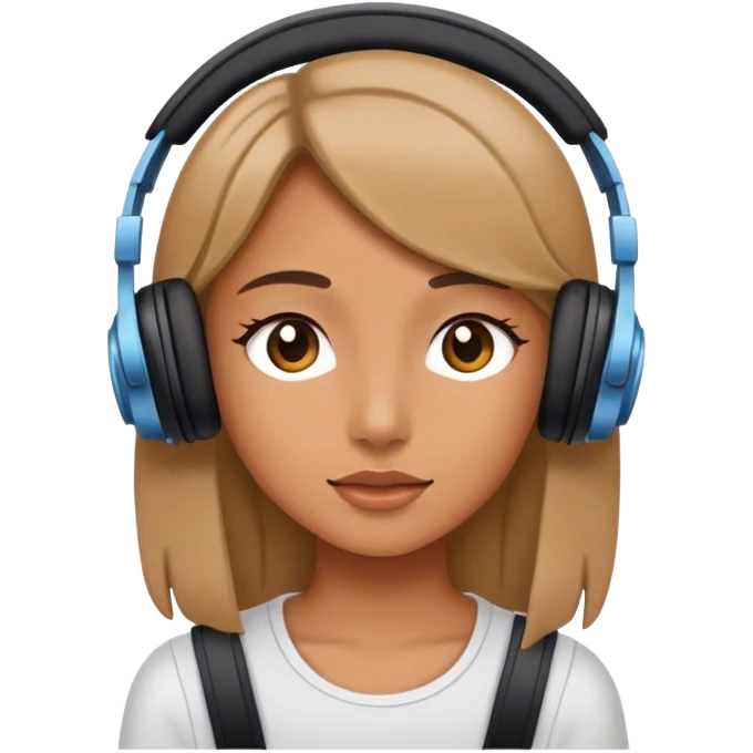 girl listening to music  emoji