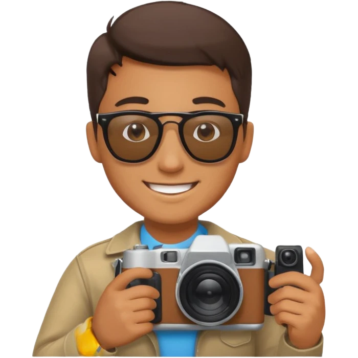 man with camera emoji