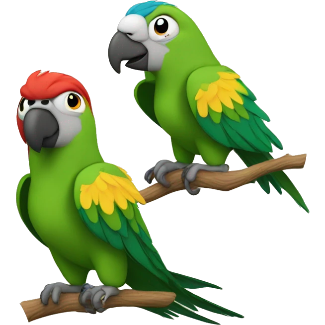 Parrot ￼and me emoji