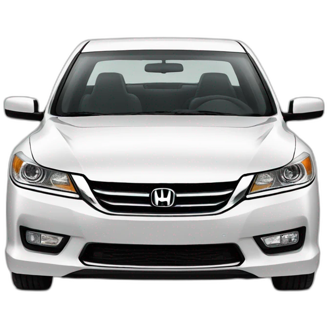 Honda Accord 2013 white emoji