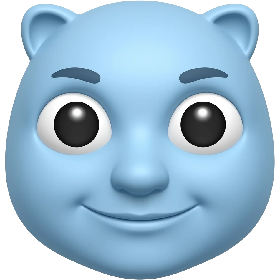 change it to blue colour emoji