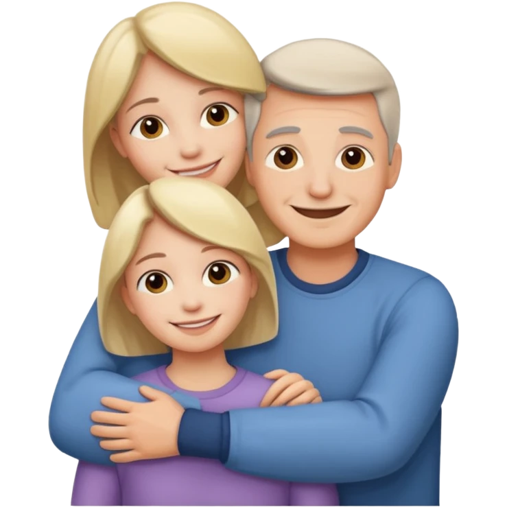 abrazar a mi papa mama emoji