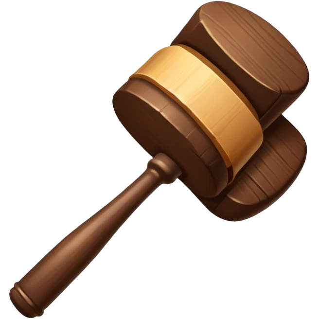 bidding mallet emoji